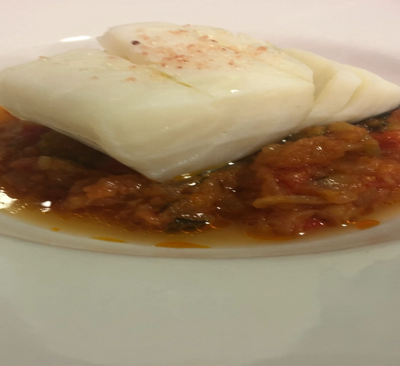bacalao AL vacÁo con pisto enThermomix®